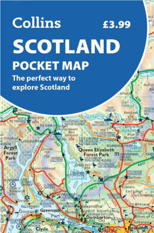 Landkaart Wegenkaart Pocket map Scotland - Harper Collins