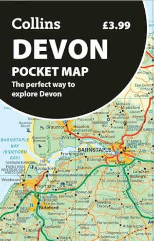 Stadskaart Plattegrond Devon pocket map - Harper Collins