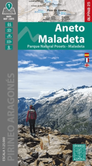 Wandelkaart Aneto Maladeta, PN Posets-Maladeta - Ed. Alpina