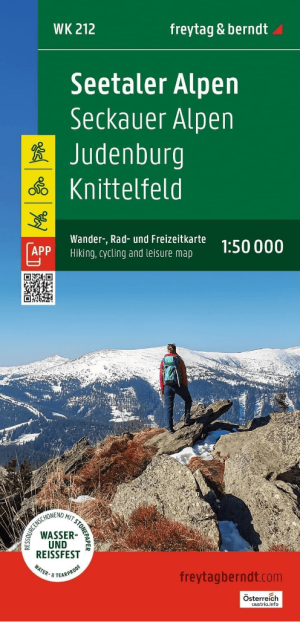 Wandelkaart Seetaler Alpen, Seckauer Alpen,Judenburg, Knittelfeld