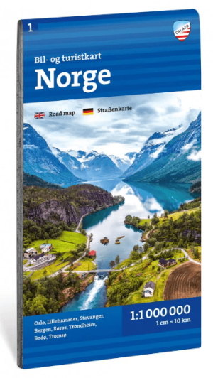 Landkaart Wegenkaart 020 Noorwegen - Calazo