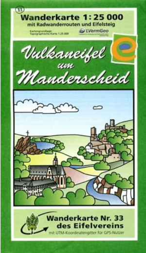 Wandelkaart 33 Vulkaneifel um Manderscheid - Eifelverein