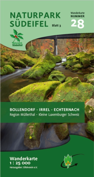 Wandelkaart 28 Naturpark Südeifel Bollendorf-Irrel-Echternach