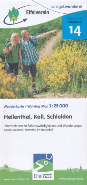 Wandelkaart 14 Hellenthal-Kall-Schleiden - Eifelverein