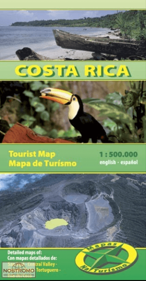 Landkaart Wegenkaart Costa Rica - Mapas Naturismo