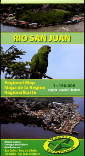 Regionalmap Río San Juan + Cityplans San Carlos - Mapas Naturismo