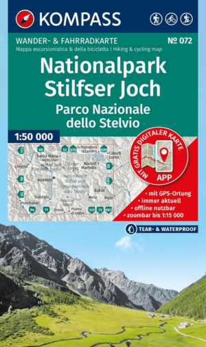 Wandelkaart 072 Stilfser Joch / Stelvio Pass - Kompass