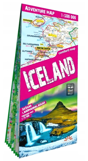 Wandelkaart Adventure map IJsland - Terraquest