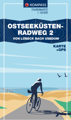 Fietskaart 7031 Ostseeküstenradweg 2 Lübeck nach Usedom - Kompass