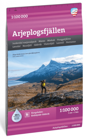 Wandelkaart Bergkaart 60 Arjeplogsfjällen Zweeds Lapland - Calazo