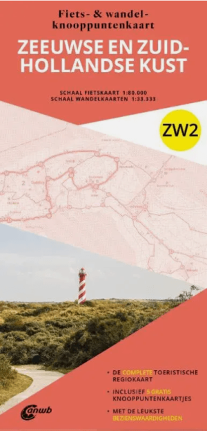 Wandelkaart ZW2 Zeeuwse en Zuid-Hollandse kust - Anwb Media