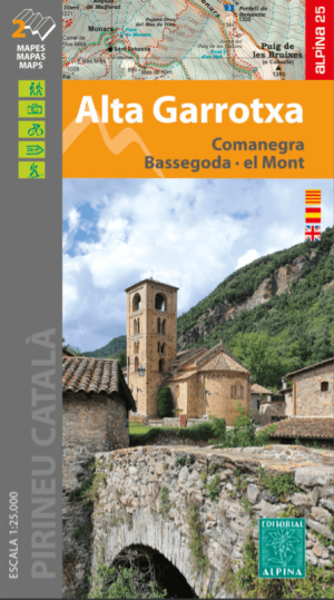 Wandelkaart Alta Garrotxa, Comanegra, Bassegoda & el Mont