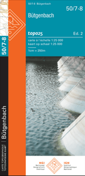 TOPO Wandelkaart 50/7-8 Butgenbach - NGI
