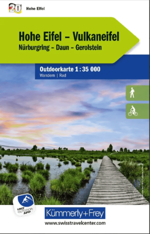 Wandelkaart Outdoorkaart 20 Hohe Eifel & Vulkaneifel - K&f