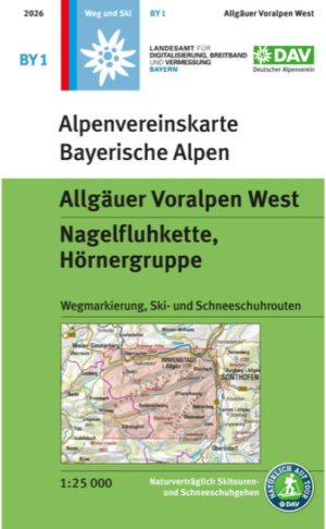 Wandelkaart BY01 Algäuer Voralpen West - DAV
