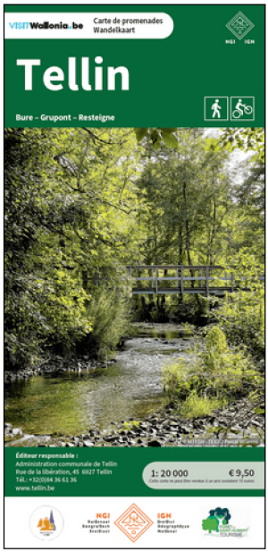 Wandelkaart Jalhay, Spa, Theux & Stavelot - NGI