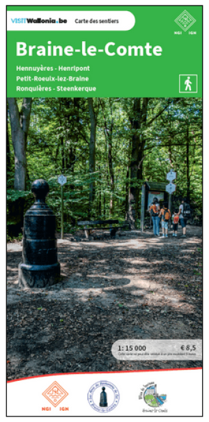 Wandelkaart Brainexle-le-Comte / 's Gravenbrakel - NGI