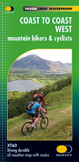 Fietskaart Coast to Coast West & St Bees to Kirkby - Harvey maps