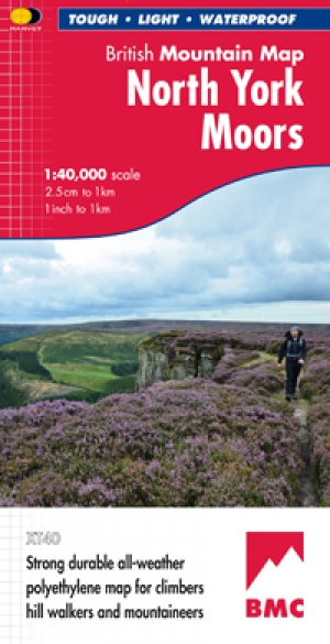 Wandelkaart en klimkaart - North Yorkshire Moors - Harvey maps