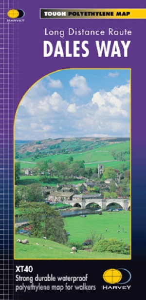 Wandelkaart The Dales Way Yorkshire - Harvey maps