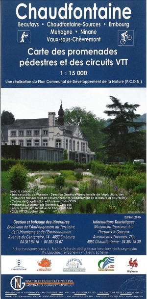 Wandelkaart - Chaudfontaine luik - NGI