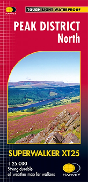 Wandelkaart XT25 Peak District Noord - Harvey maps
