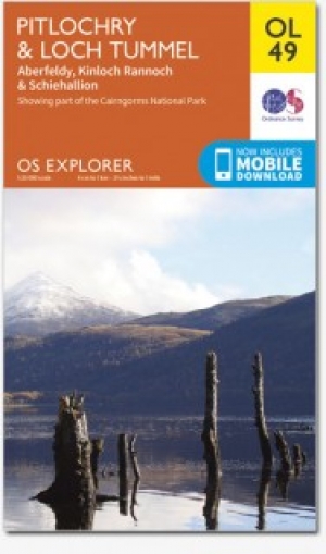 Wandelkaart OL49 Pitlochry & Loch Tummel Perth & Kinross - OSI