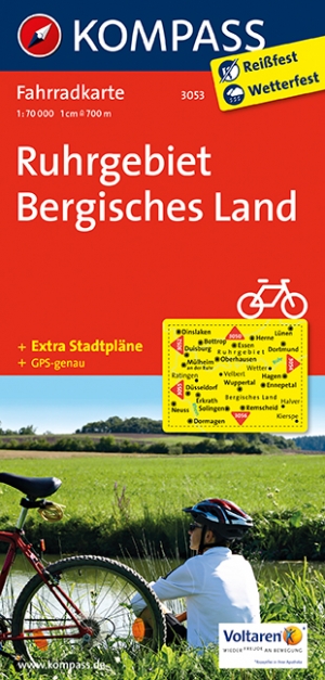Fietskaart 3053 Ruhrgebiet & Bergisches Land - Kompass