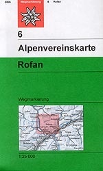 Wandelkaart 06 Rofan - Alpenverein