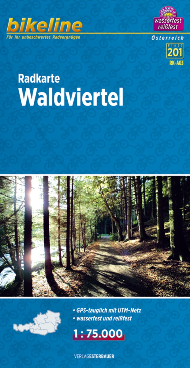 Fietskaart Radkarte Waldviertel & Wachau - Bikeline