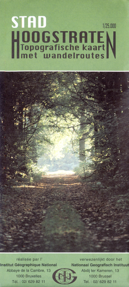 Wandelkaart - Hoogstraten Antwerpen - NGI