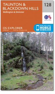 Wandelkaart 128 - Taunton & Blackdown Hills- Somerset - OSI
