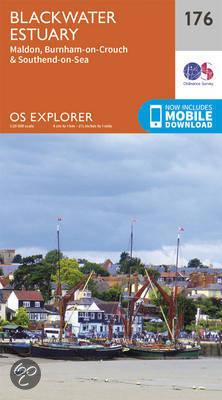 Wandelkaart 176 - Blackwater Estuary- Essex- England - OSI