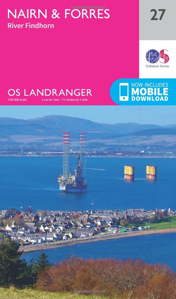 Wandelkaart 27 Nairn & Forres- Highland's Schotland - OSI