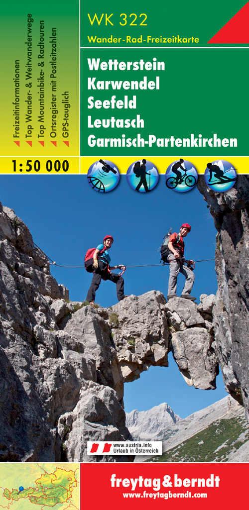 Wandelkaart WK322 Wetterstein - Karwendel - F&B