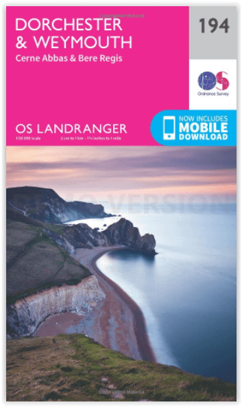 Wandelkaart 194 Dorchester & Weymouth- Dorset - OSI