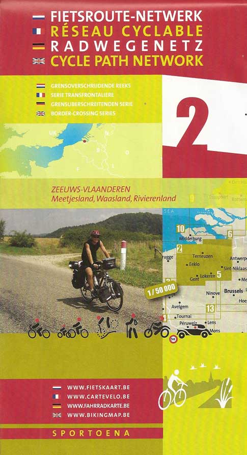 Fietskaart 2 Zeeuws-Vlaanderen - Sportoena
