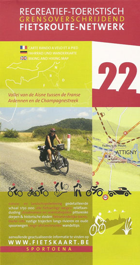 Fietskaart 22 Aisne vallei - Sportoena
