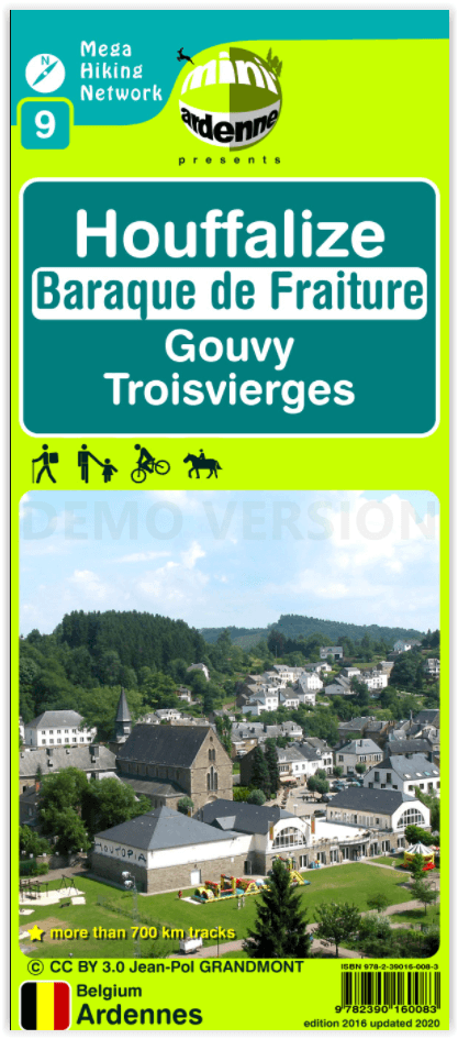 Wandelkaart 09 Houffalize Prov. Luxemburg - Mini-Ardenne