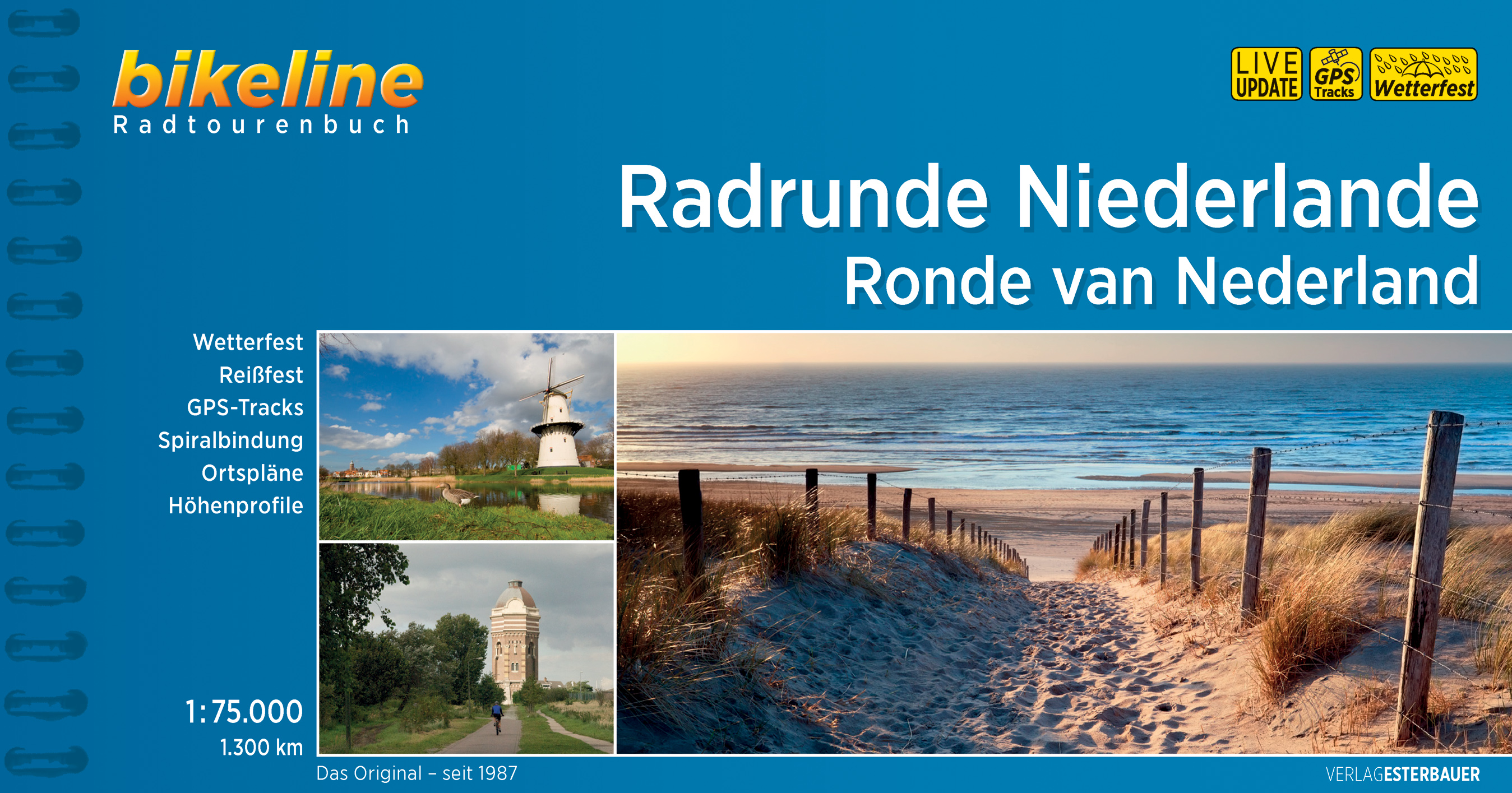 Fietsgids Radtour rund um die Niederlande - Bikeline