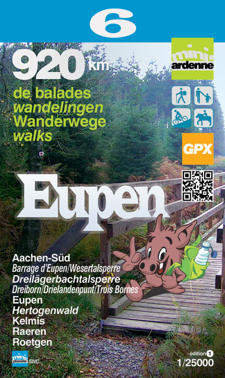 Wandelkaart 06 Eupen Luik België - Mini-Ardenne