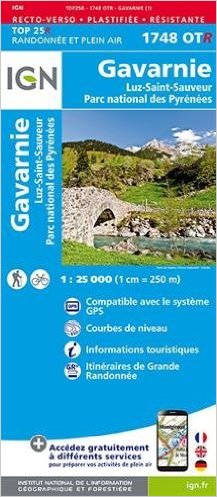 Wandelkaart 1748 ET(R) Luz-St-Sauveur & PNR des Pyrénées