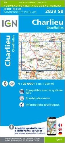 Wandelkaart 2829 SB Charlieu & Chaufailles Rhone-Alpes - IGN