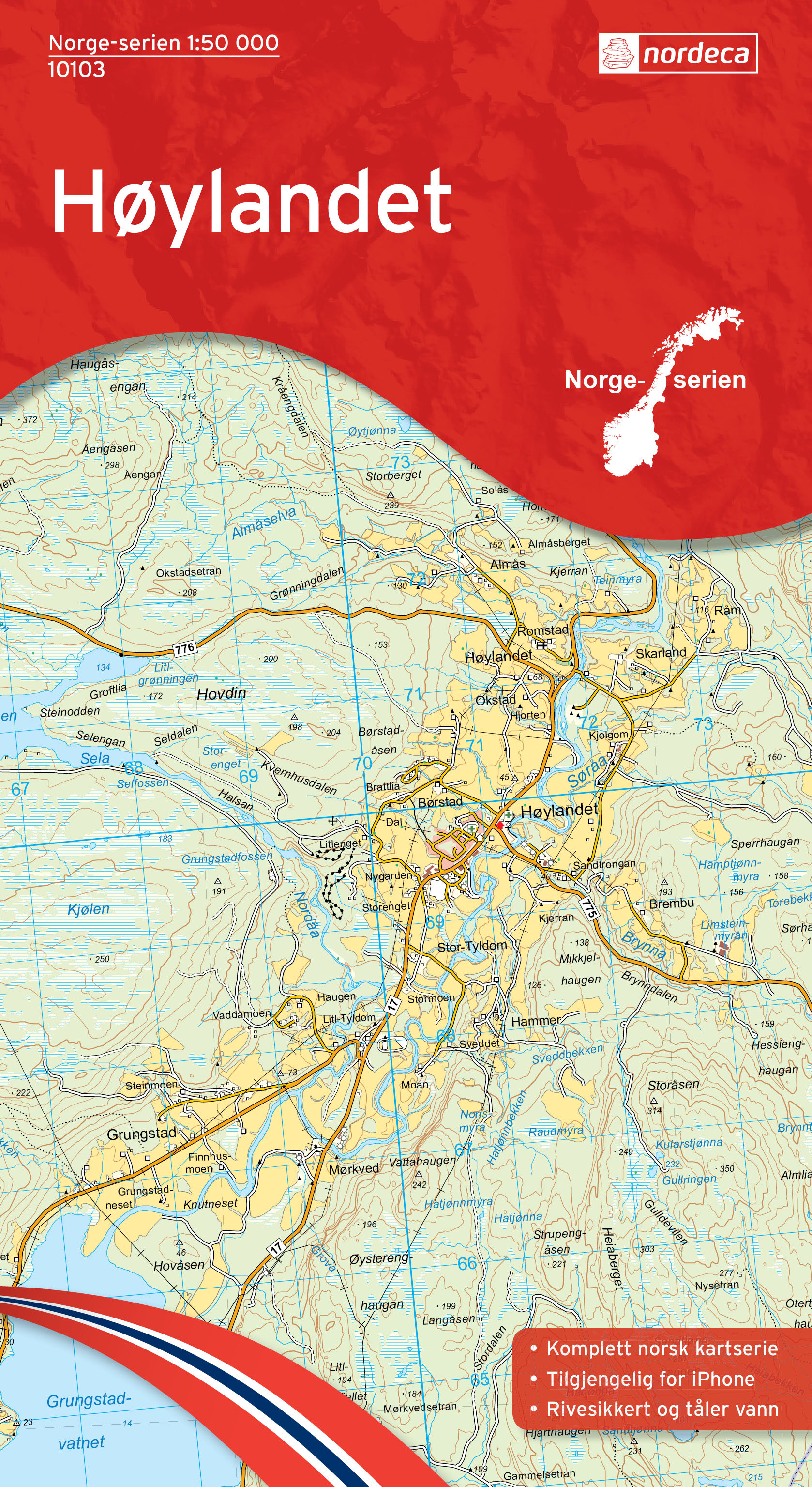Wandelkaart 10103 - Hoylandet- Nord-Trøndelag - Nordeca AS
