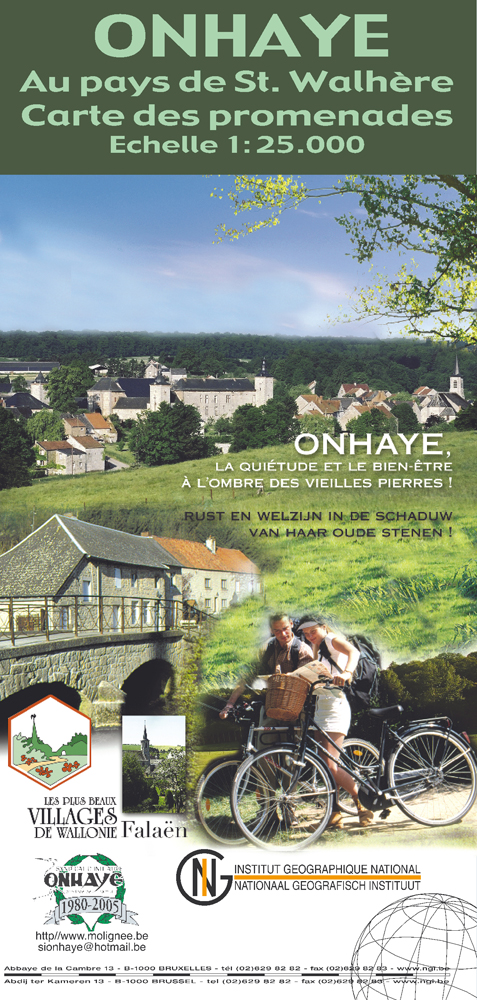 Wandelkaart - Toeristische kaart - Onhaye Namen - NGI