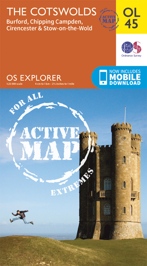Wandelkaart OL45 - The Cotswolds AONB- Gloucestershire - OSI