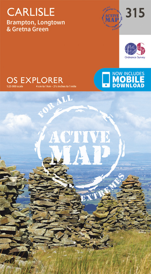 Wandelkaart 315 - Carlisle- Cumbra England - OSI