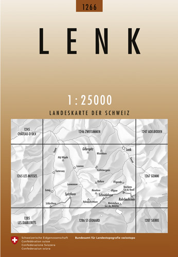 Wandelkaart 1266 Lenk Bern Zwitserland - Swisstopo