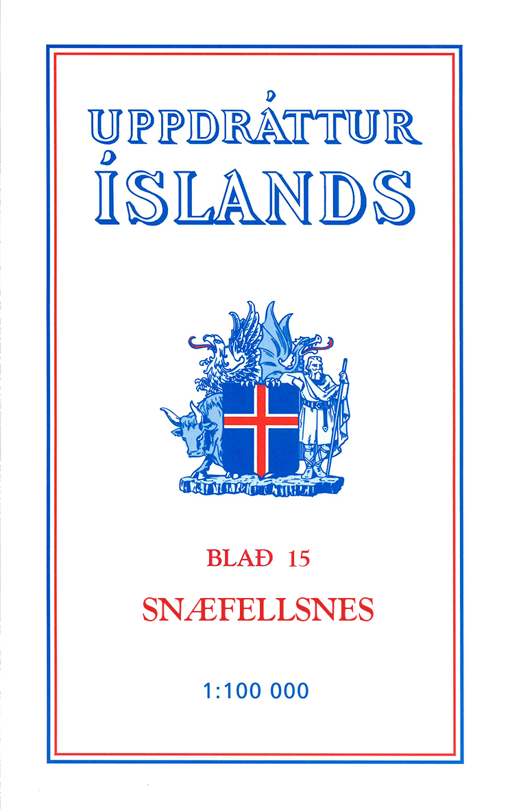 TOPO Wandelkaart 15 - Snaefellsnes Iceland - Ferdakort