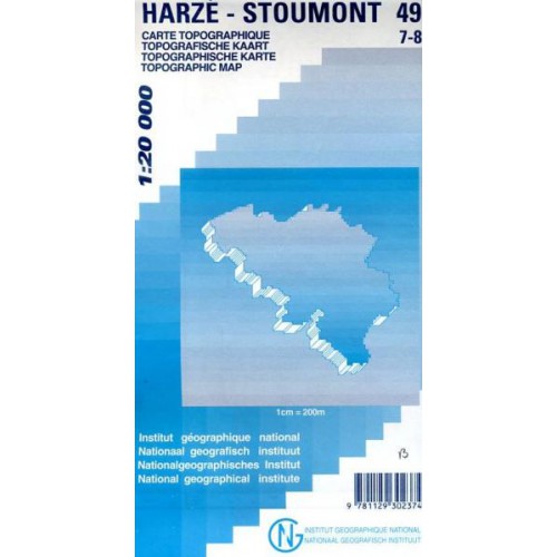 TOPO Wandelkaart 49/7-8 - Harzé & Stoumont - NGIB